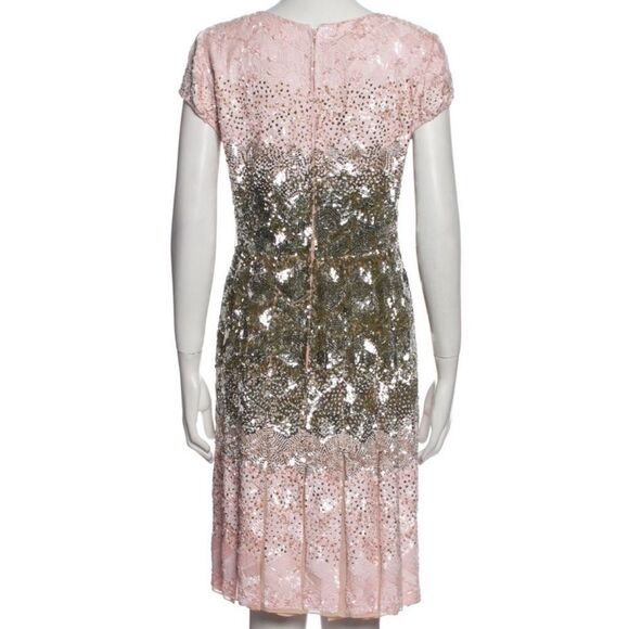 $5,700 OSCAR DE LA RENTA PICASSO ART OMBRE SILK SEQUIN RUNWAY DRESS US 8 - Picture 5 of 6